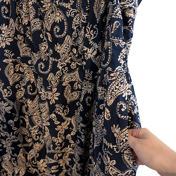 Torrid Washable Challis Off Shoulder Tea Dress Paisley Print NWT - Picture 9 of 16